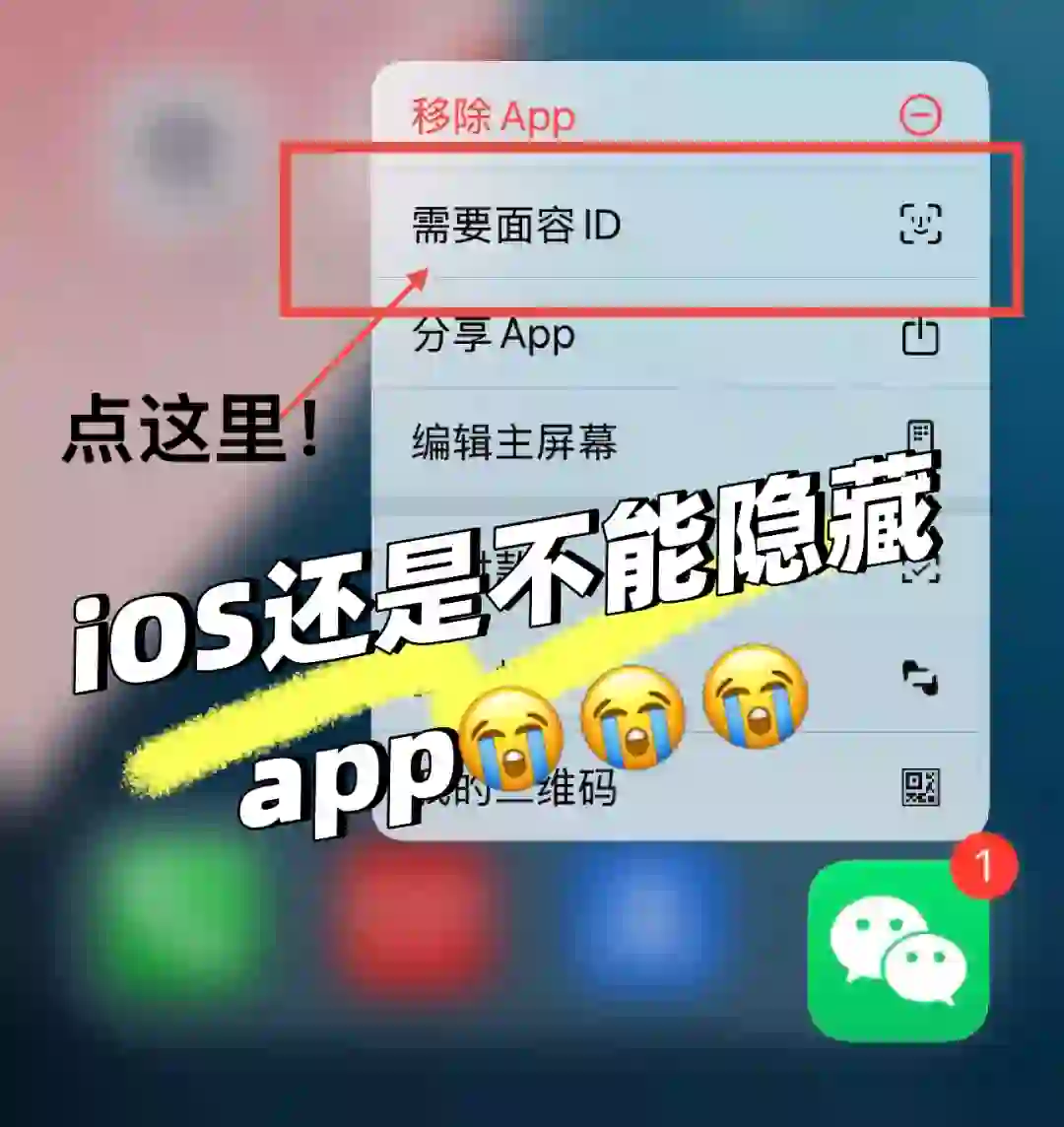 我发现iOS18还是不能隐藏app！