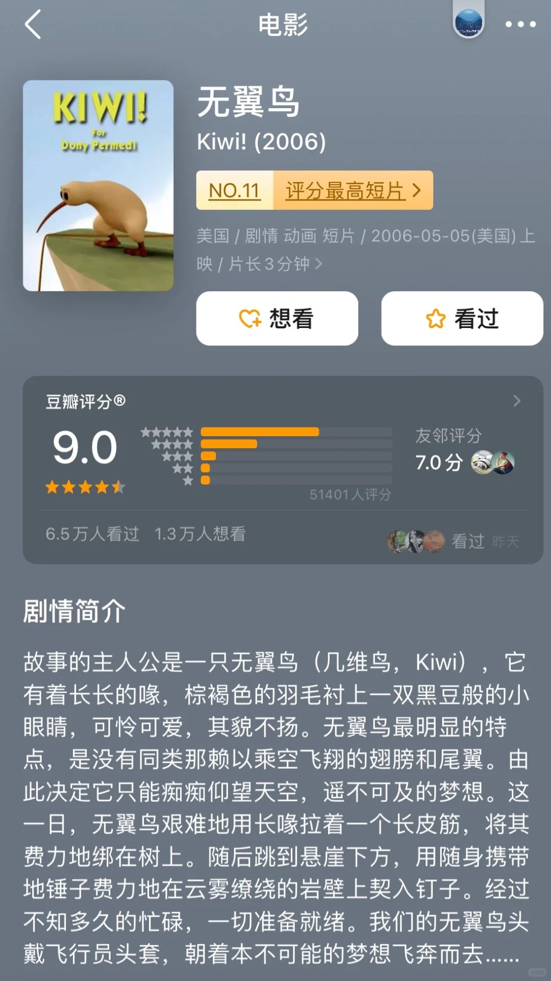 🎬16部高分电影短片(下),答应我去看!