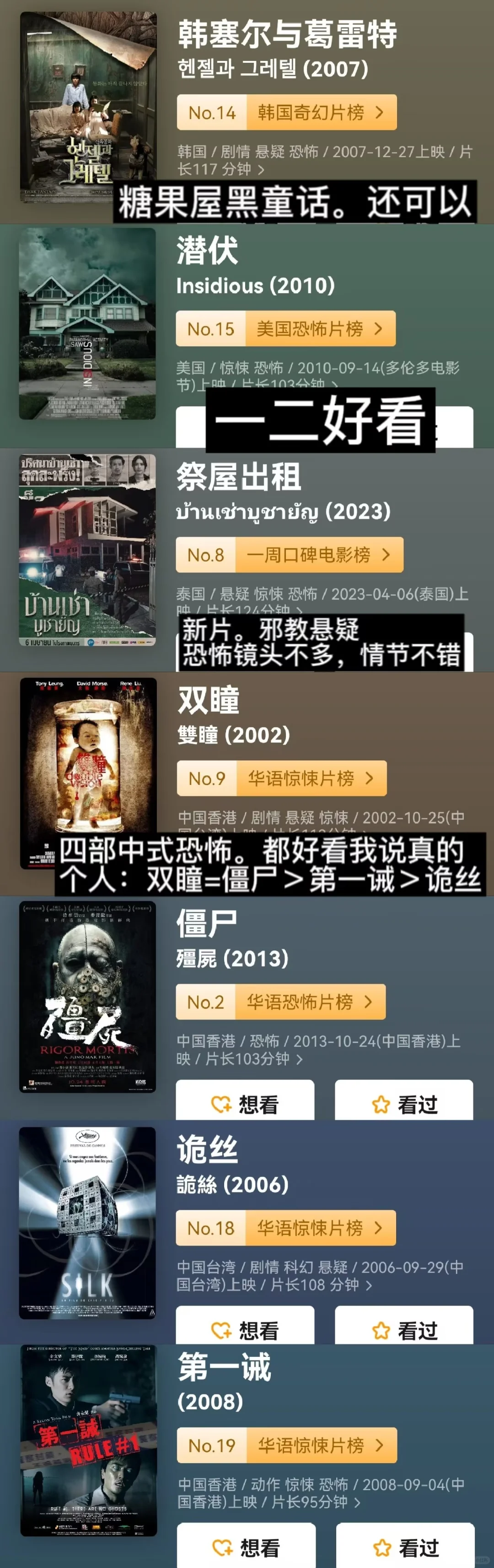 【恐怖片推荐-2023版】【原创】