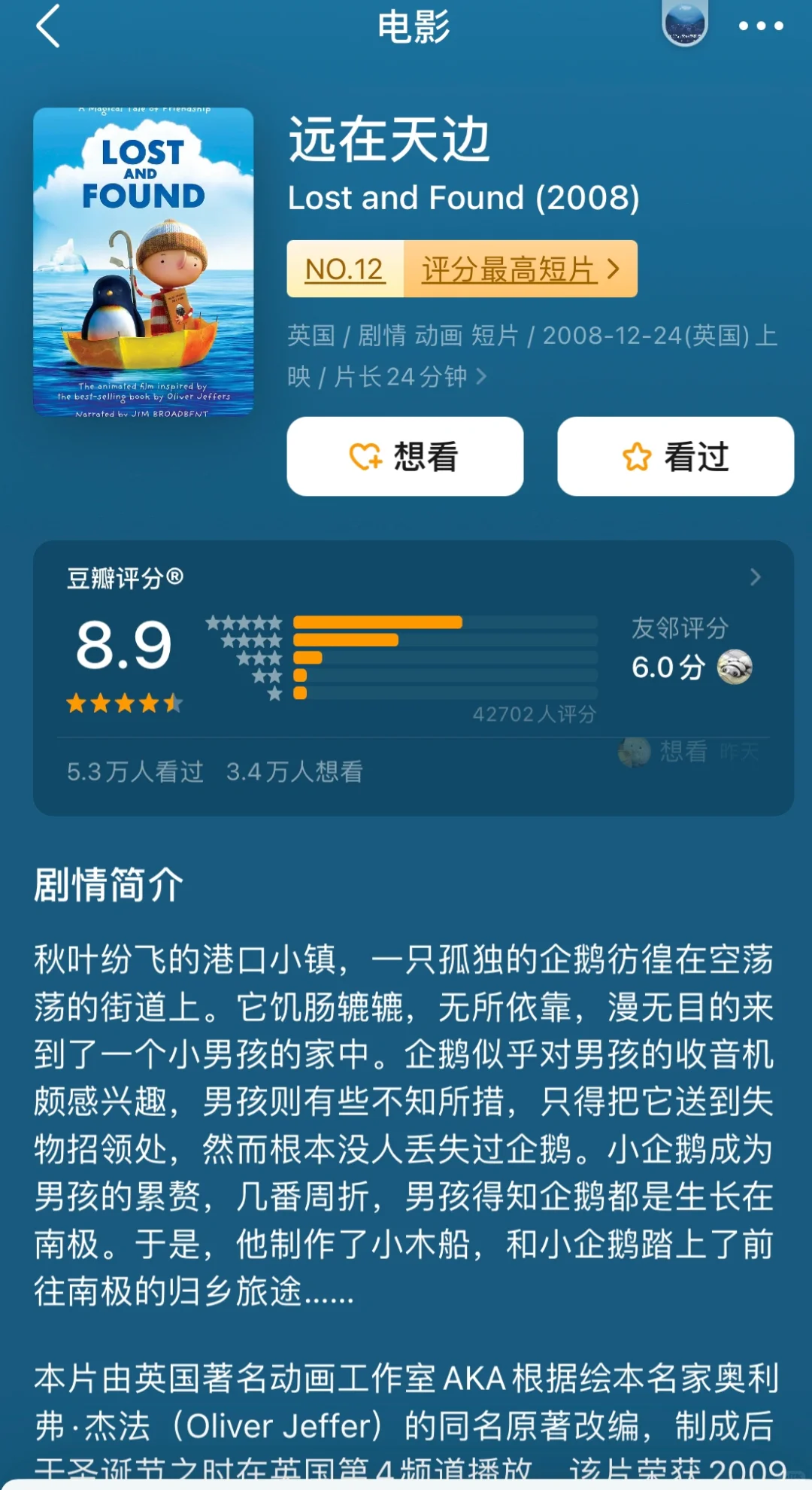 🎬16部高分电影短片(下),答应我去看!