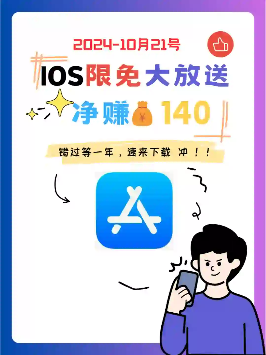 🔥iOS狠狠码住❗1021限免App大放送🎉