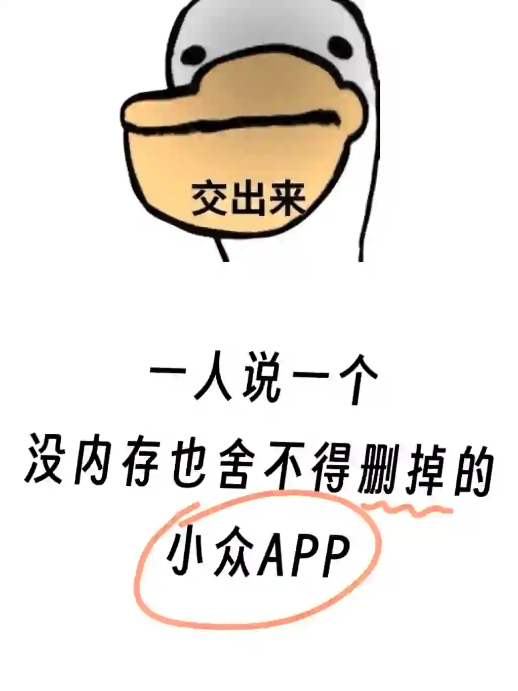 没内存都舍不得删的小众app🤩