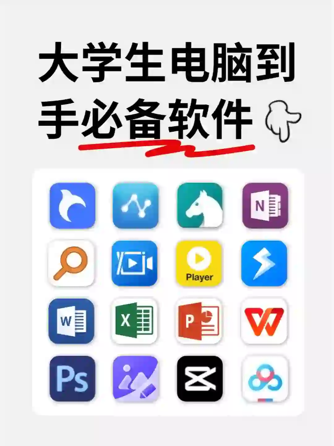 拒绝电脑垃圾❗大学生电脑必装软件合集!