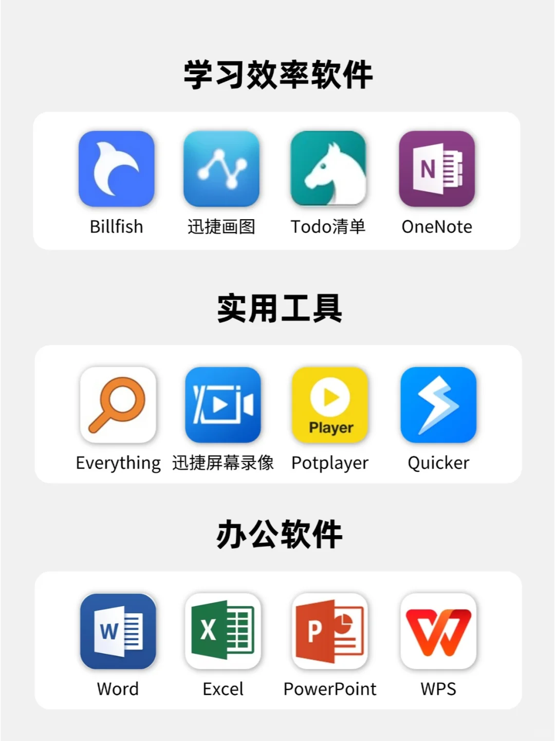 拒绝电脑垃圾❗大学生电脑必装软件合集!