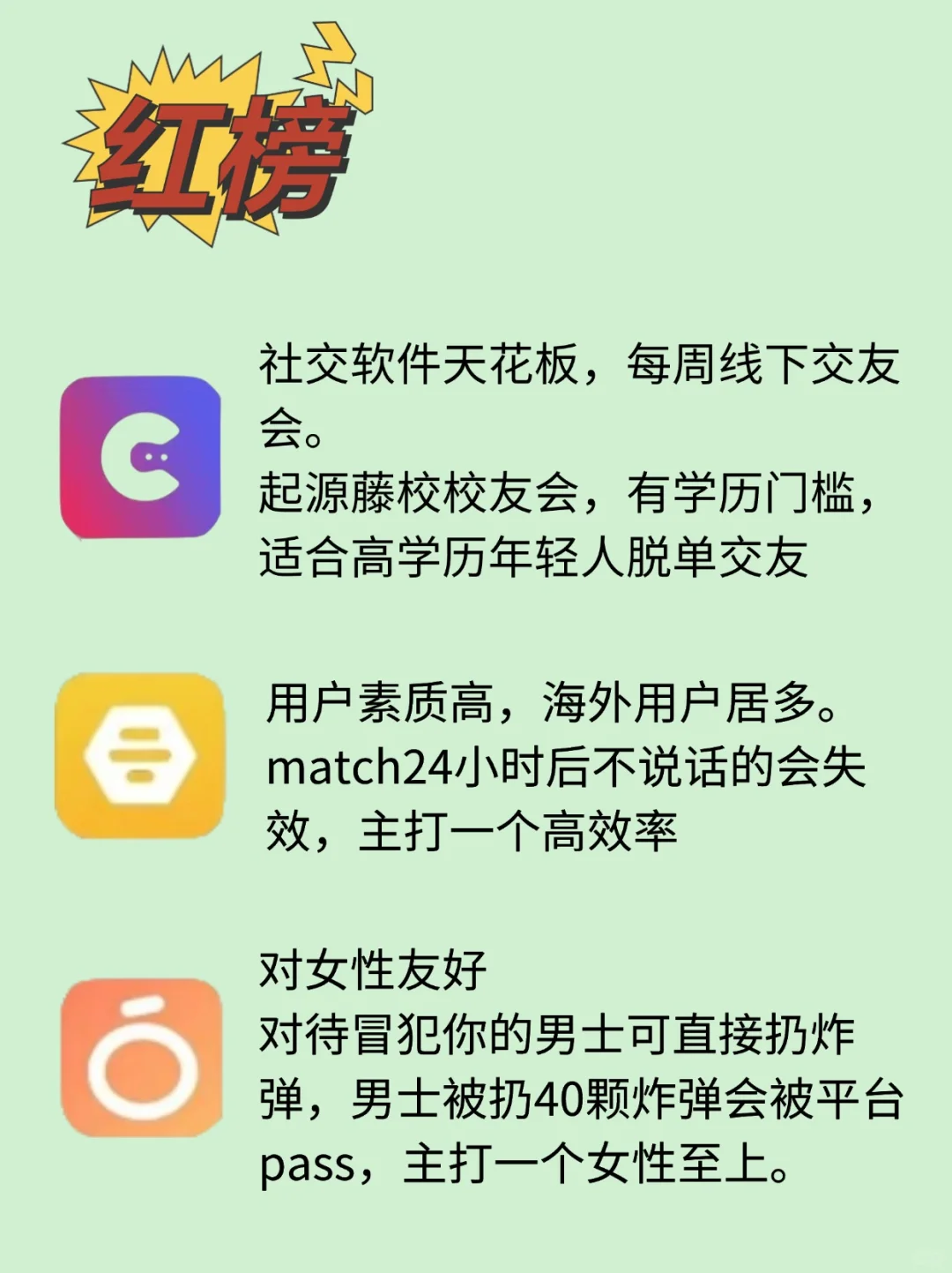 相亲软件红黑榜，看看有没有你用的哪一款