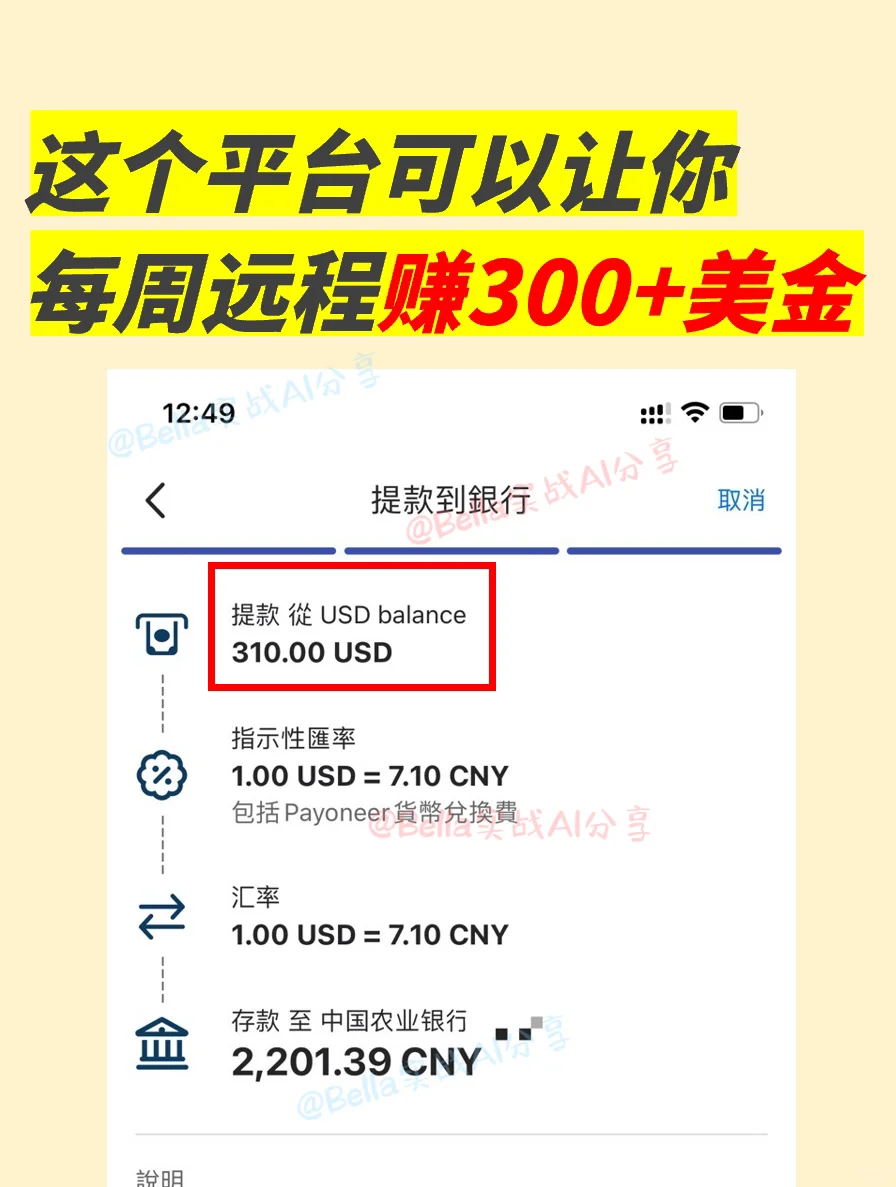 这个平台可以让你每周远程赚300美金!