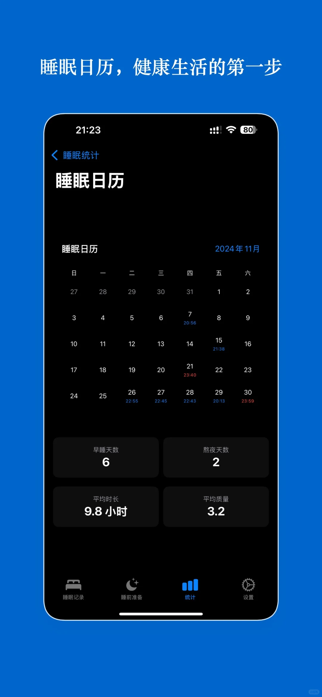 因为老是熬夜,所以开发了一款app