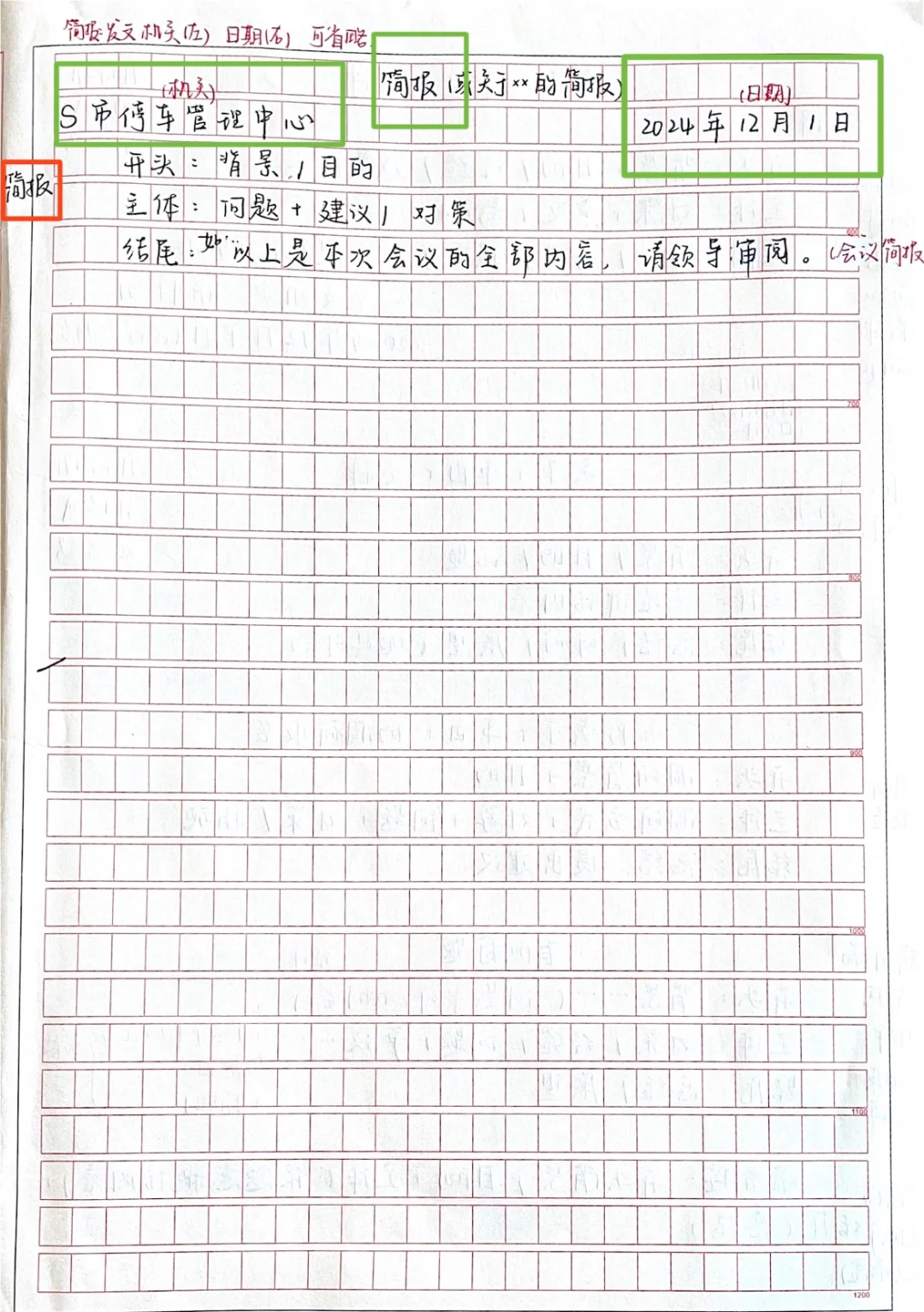国考临时抱佛脚篇-申论公文格式