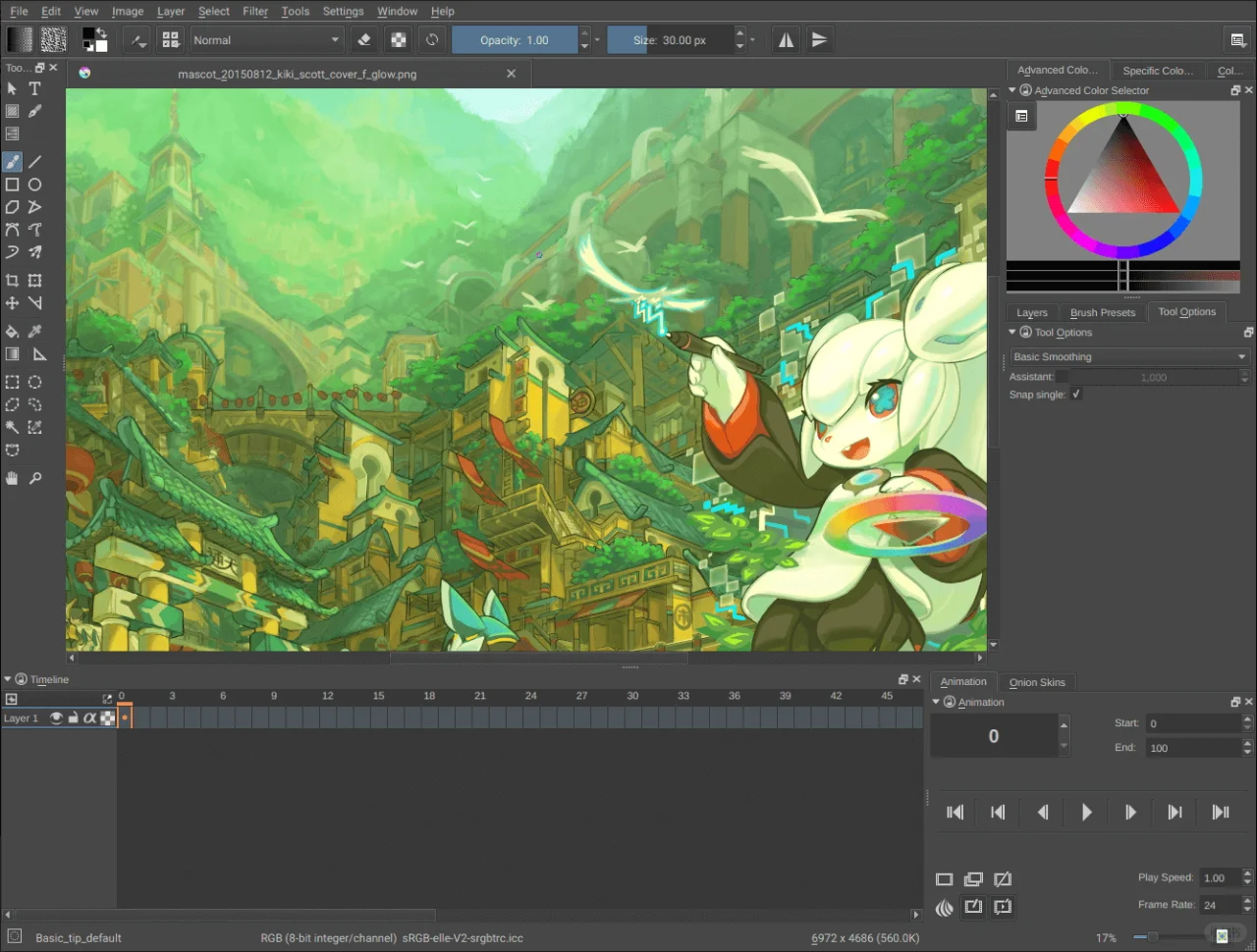 免费开源,替代Photoshop的专业绘图软件