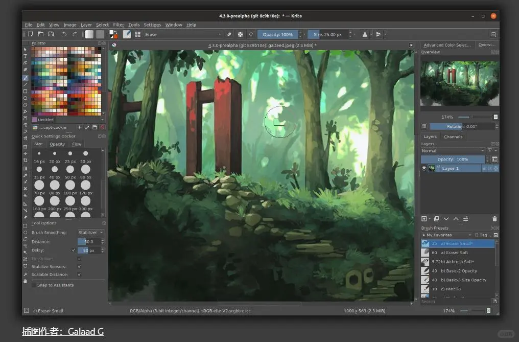 免费开源,替代Photoshop的专业绘图软件