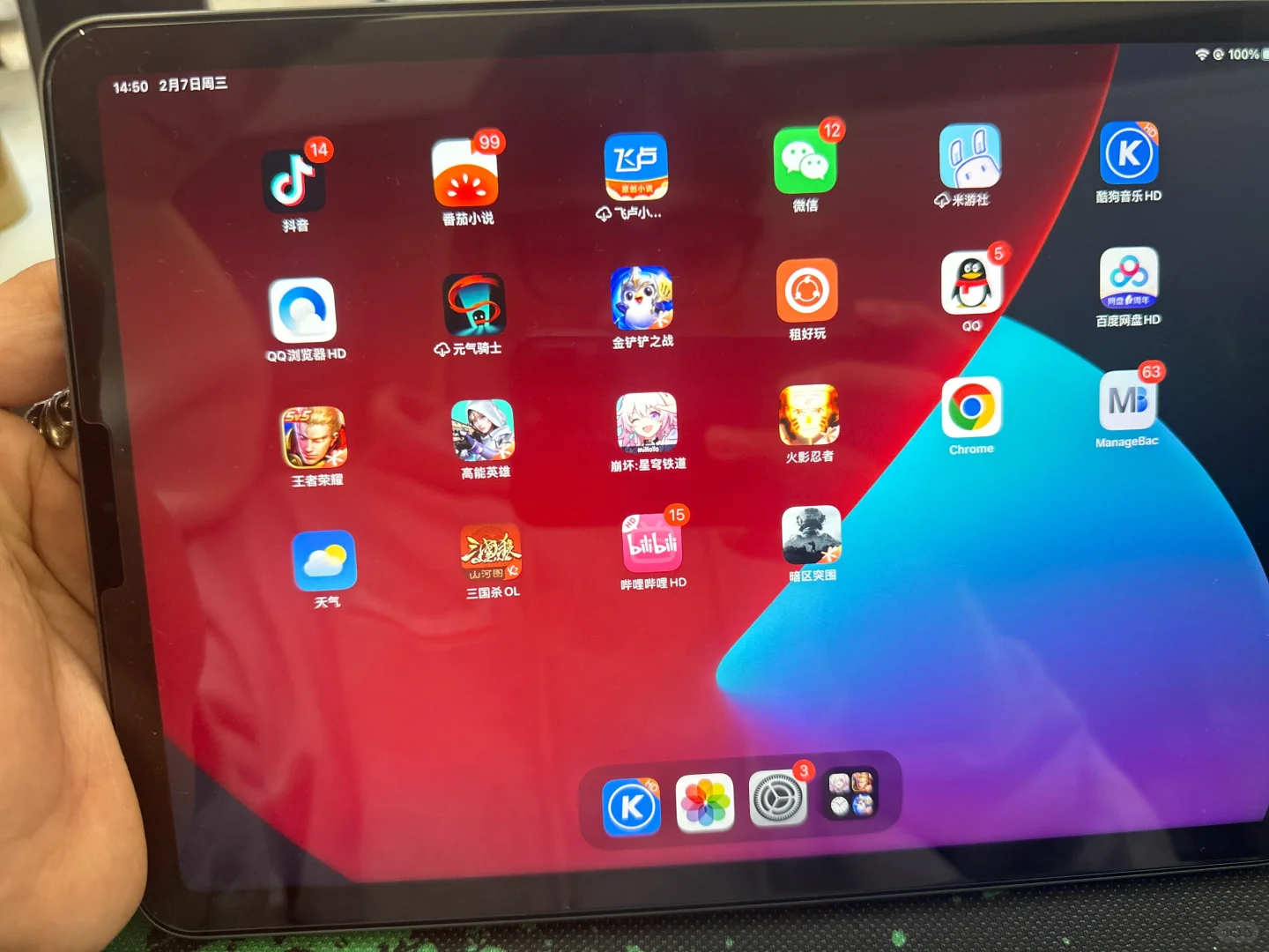 我弟，初中生ipad上的app都正常吗？