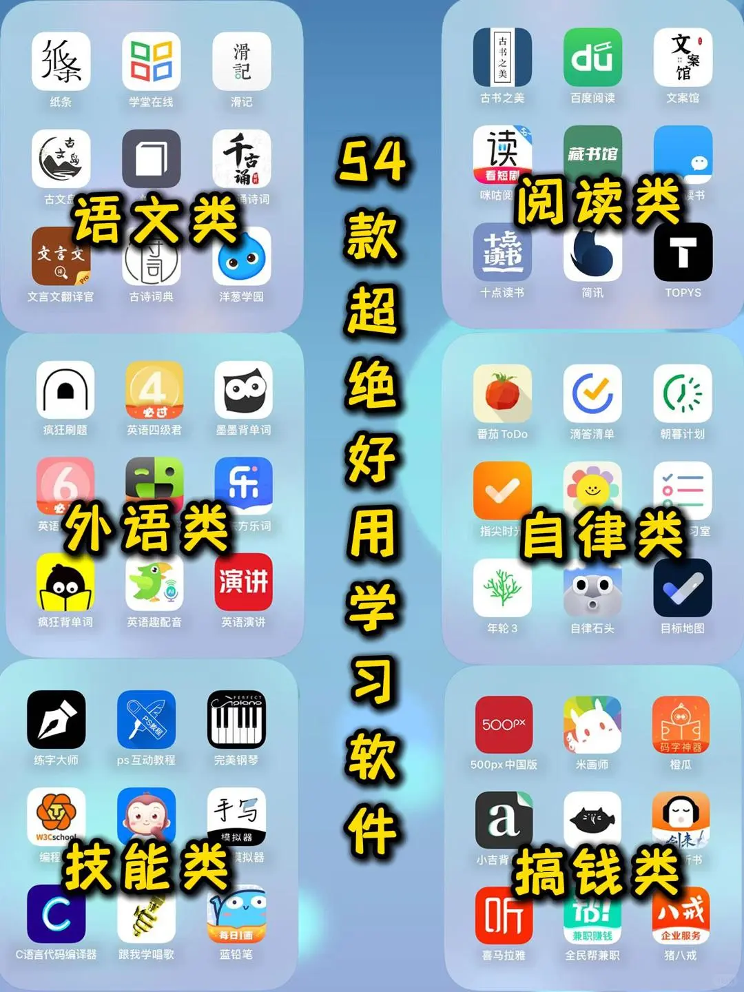 解锁54款高效学习APP,让你的成绩突飞猛进🚀