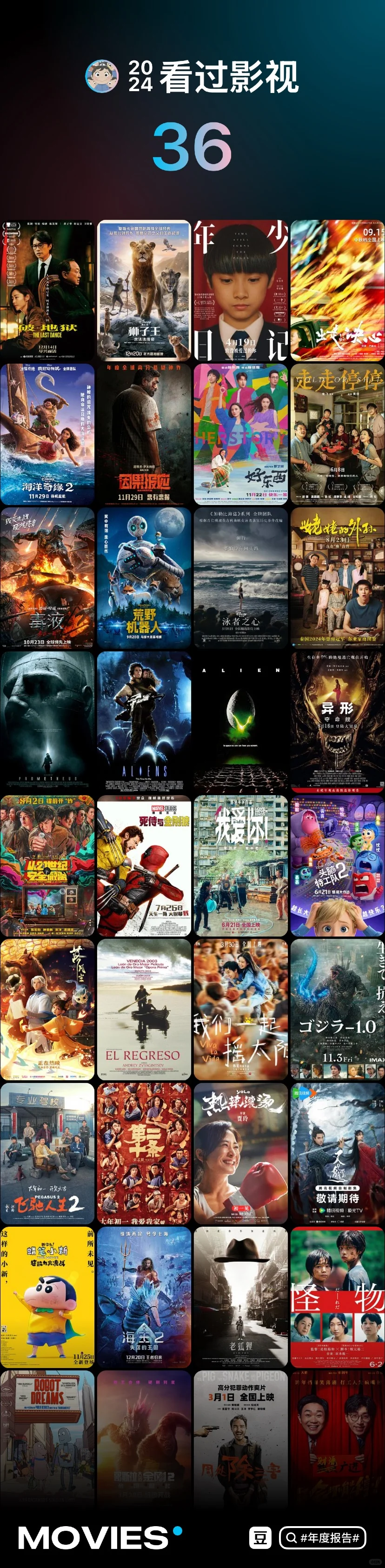 我的2024年度十佳电影！