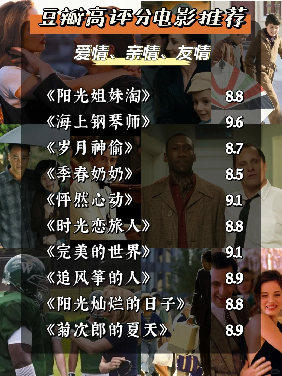 🔥50部高分电影，看完停止摆烂的人生！