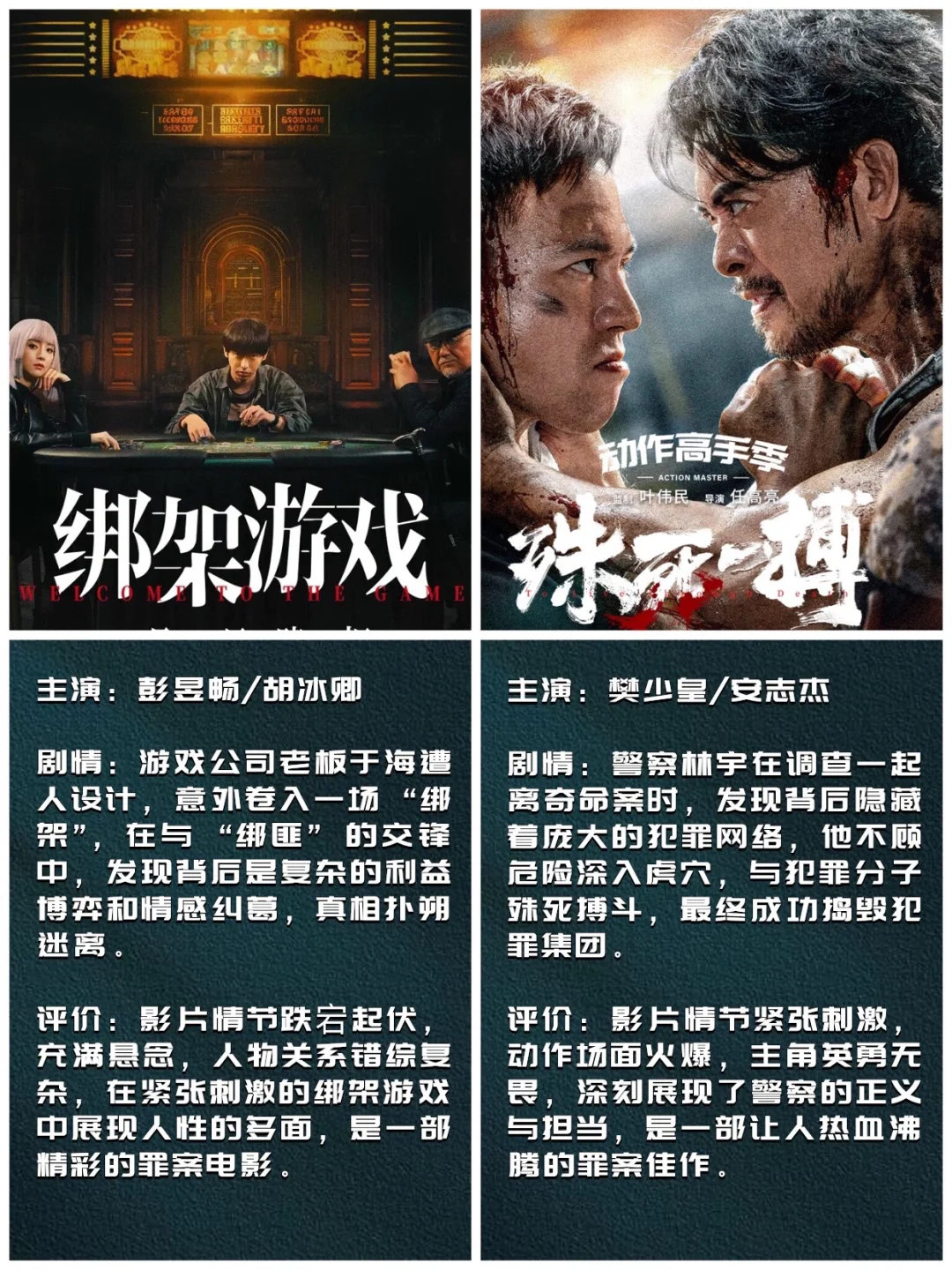 紧张刺激❗️心跳加速❗️36部罪案类电影🔥