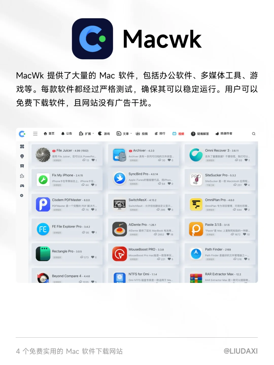 4个免费实用的Mac软件下载网站