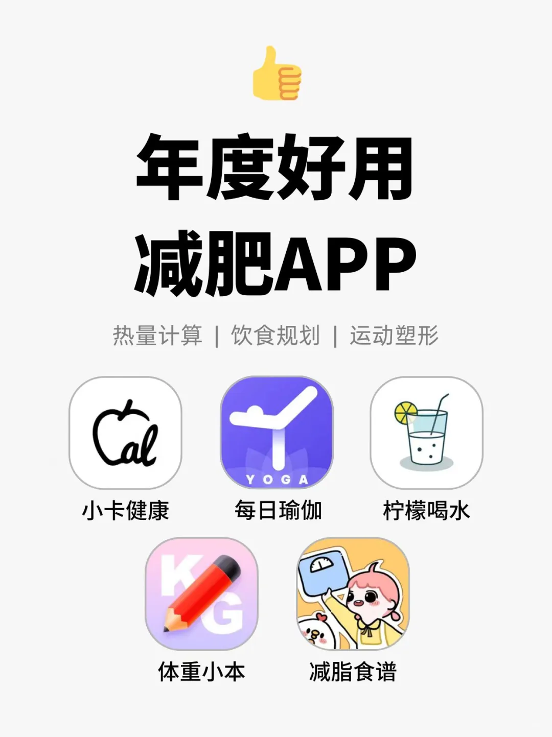 🔥年度好用的减肥app！！提升掉秤效率！