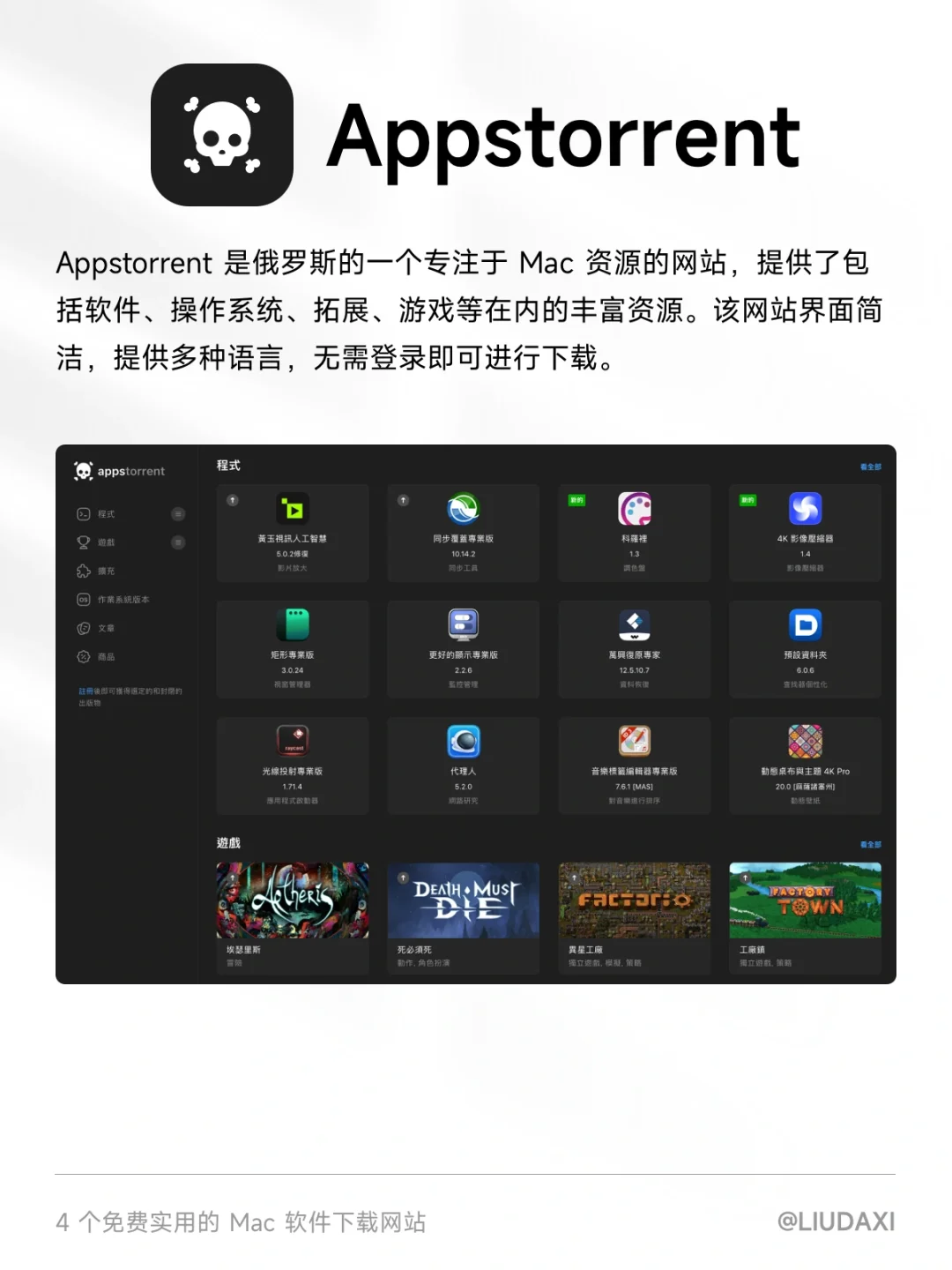 4个免费实用的Mac软件下载网站