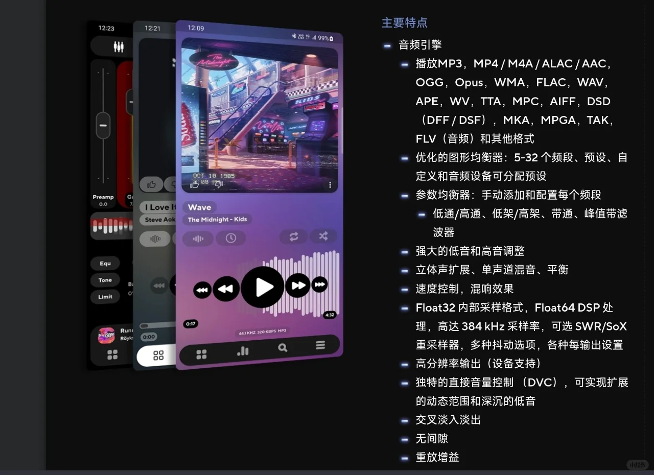 手机播放本地DSD无损音乐的两款APP