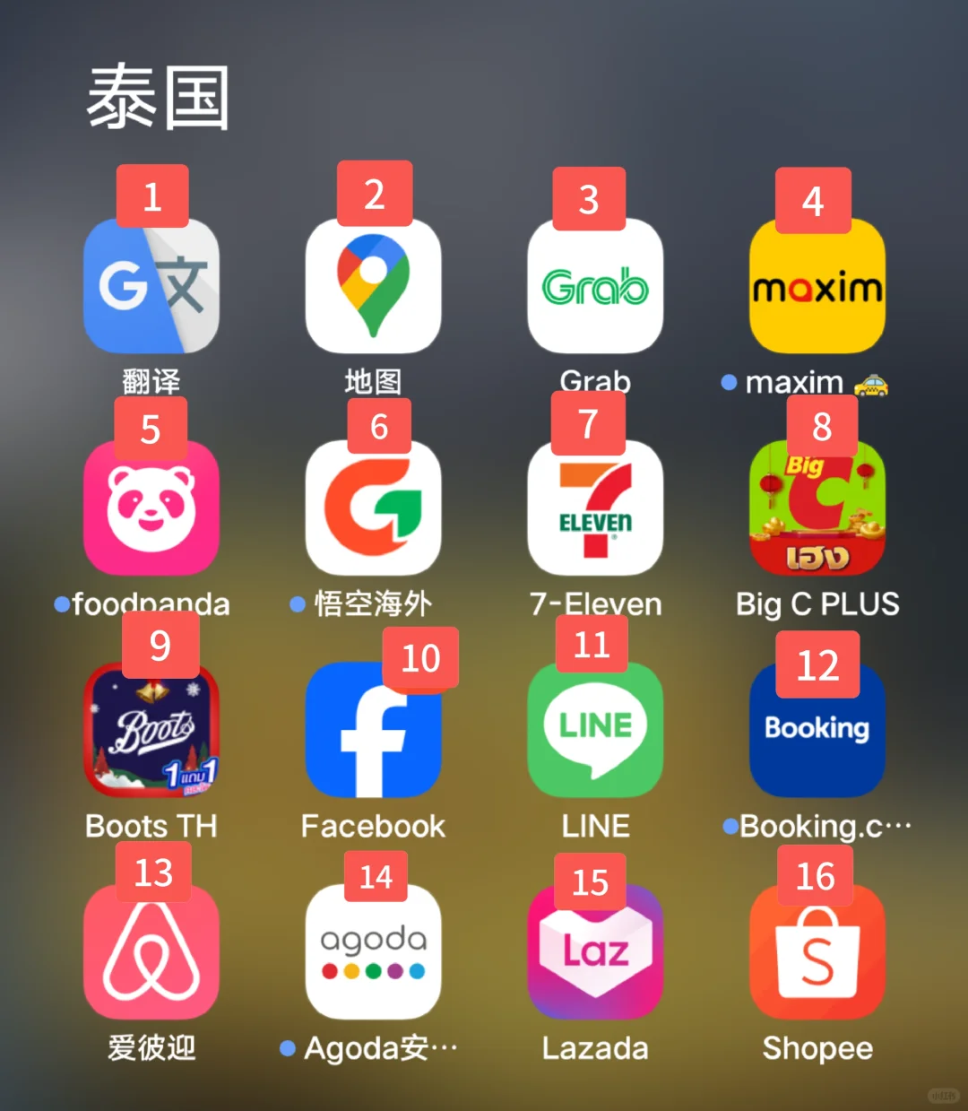 泰国生活超实用App大集合✨建议码住