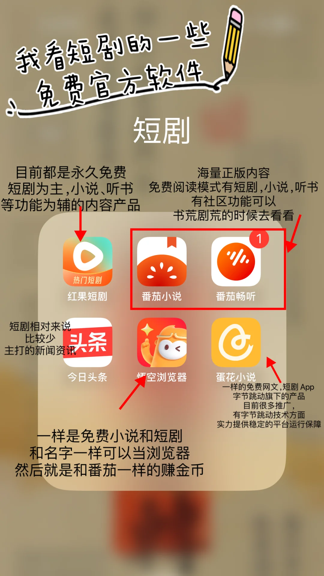 分享一些官方的短剧软件