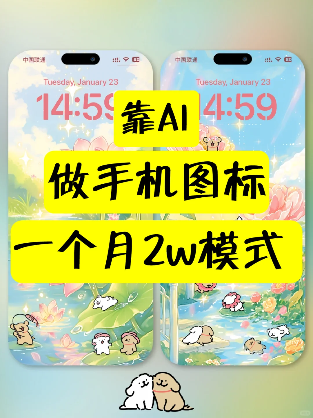 九🈷️份做AI手机壁纸💰抵我半年工作