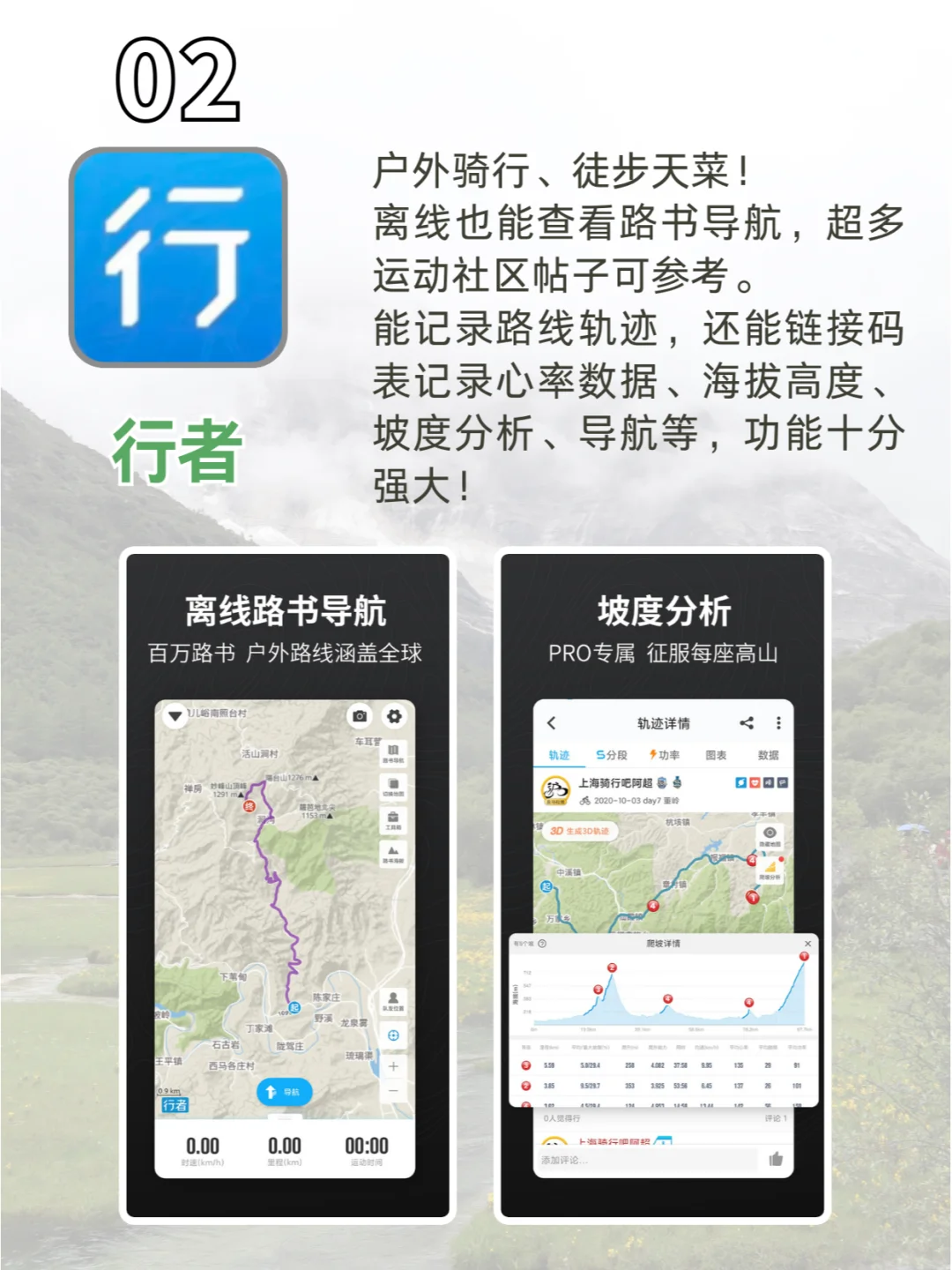 户外运动必备6款app！新手小白码住