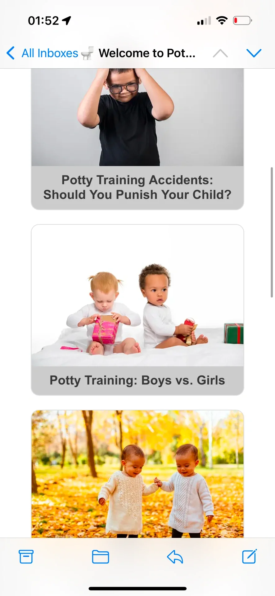 Potty Training Log App