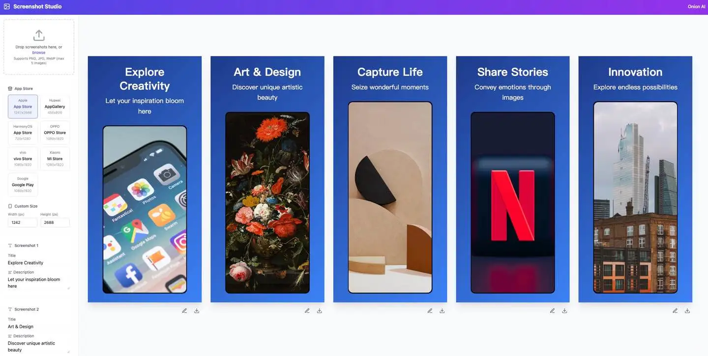 做了一款App预览图制作工具ScreenShot