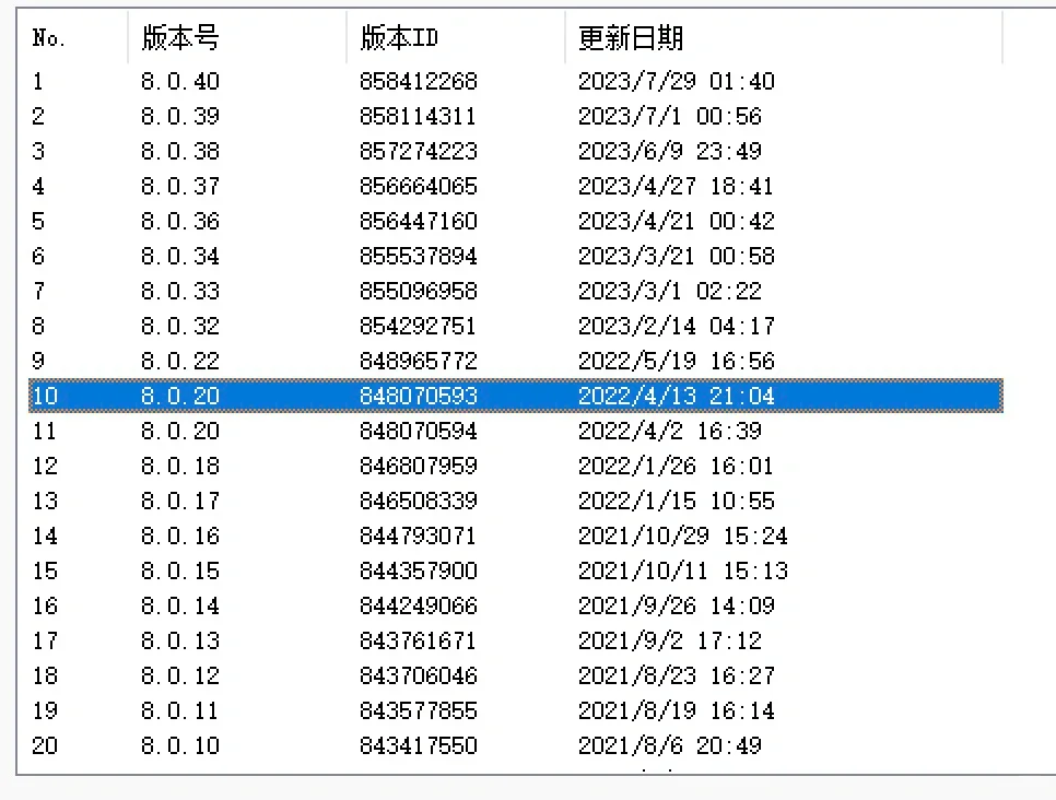 各app任意版本降级成功，自己的Apple ID