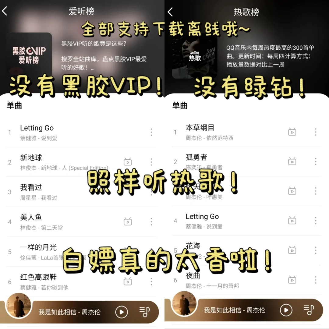 白嫖党狂喜❗全网歌曲免费听🔥一整个爱住