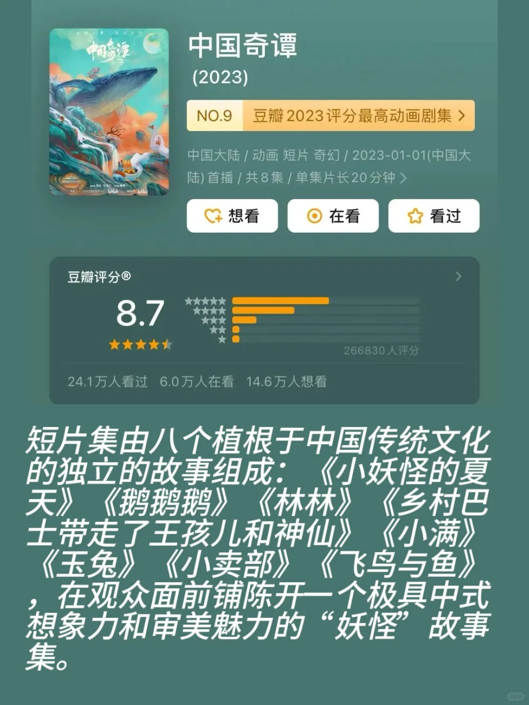 不愧是接近满分的宝藏纪录片！太太太好看了！