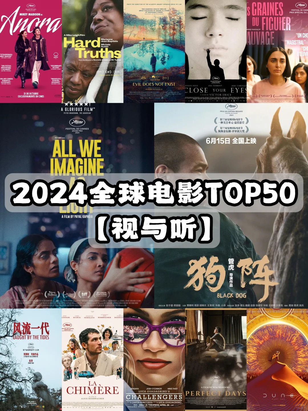 码住❗️2024年全球高分电影top50推荐‼️