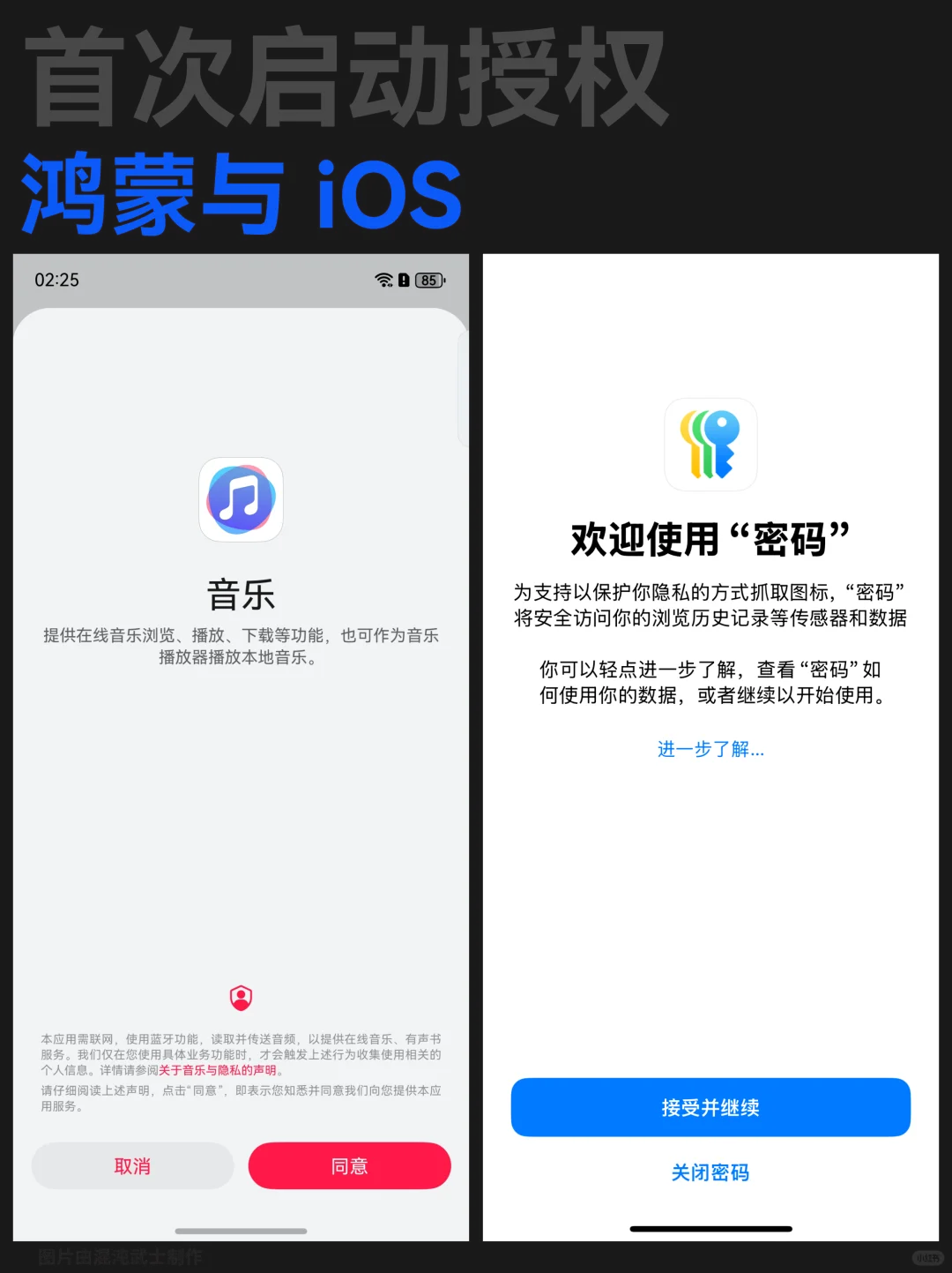 鸿蒙与 iOS 各具特色的 App 启动页