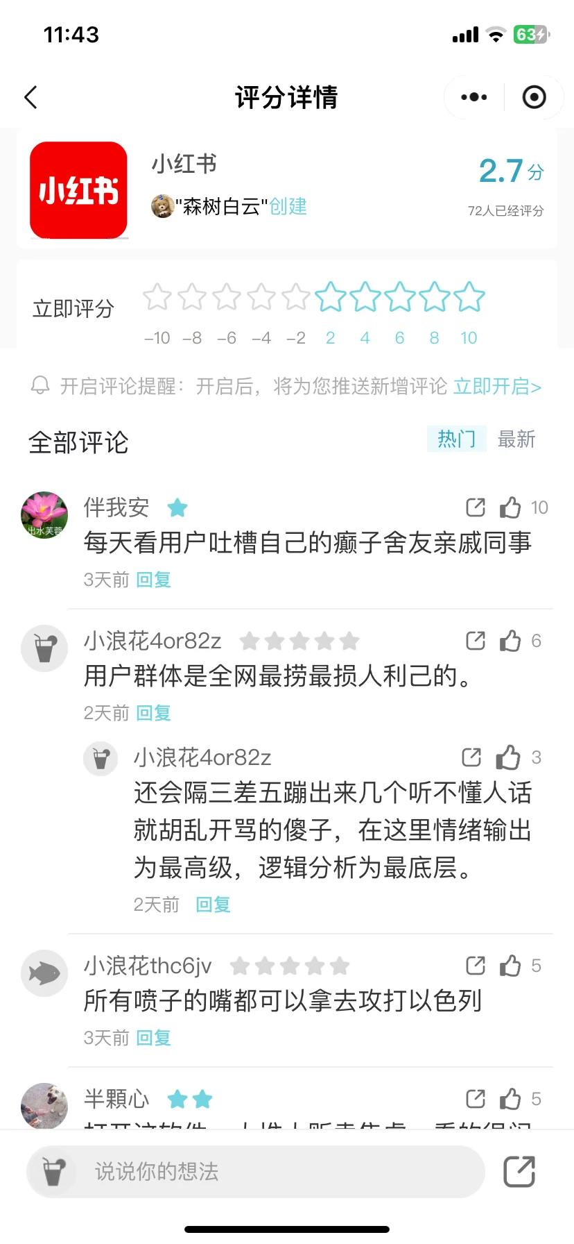 癫人最多的App排行