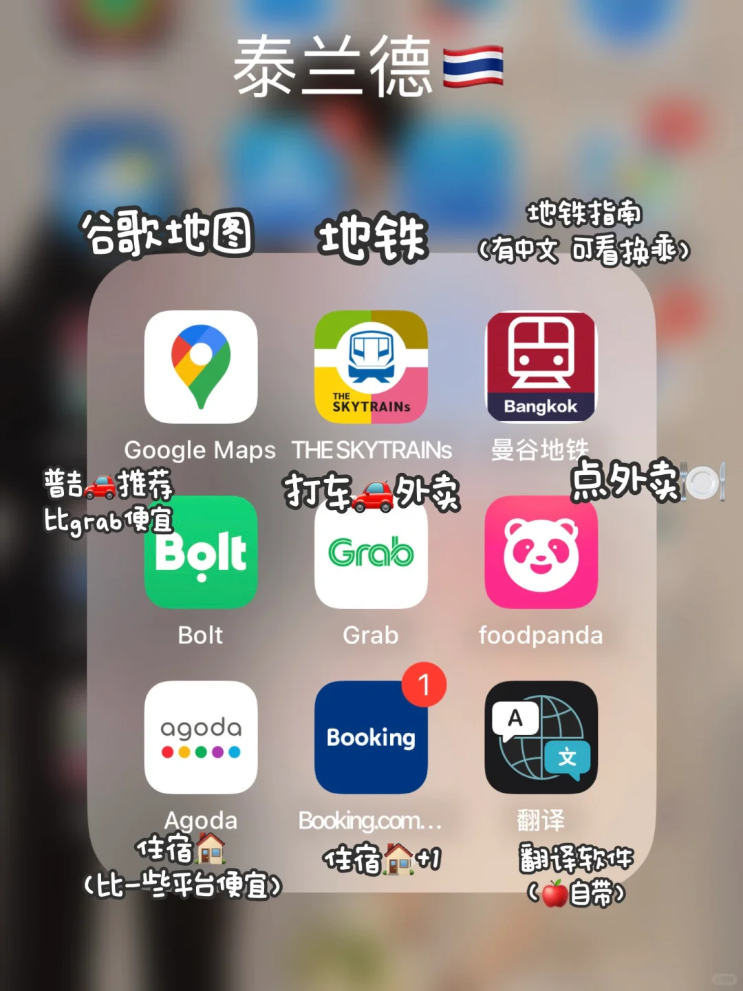 泰兰德🇹🇭自由行之保姆级app攻略‼️