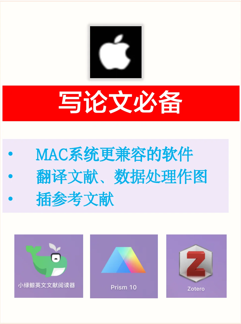 写论文必备,MAC电脑更适配的软件