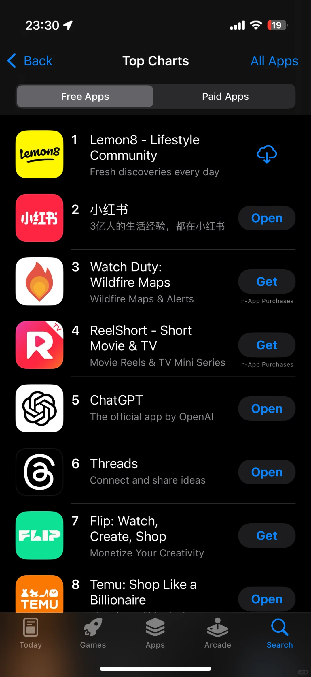 小红书美国总榜第1了😳