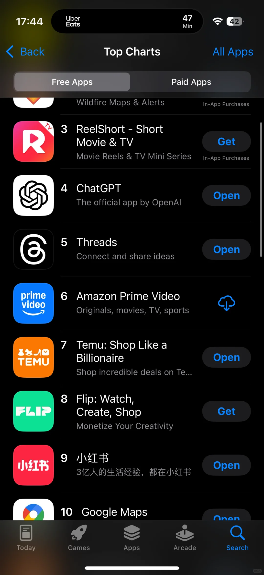 小红书美国总榜第1了😳