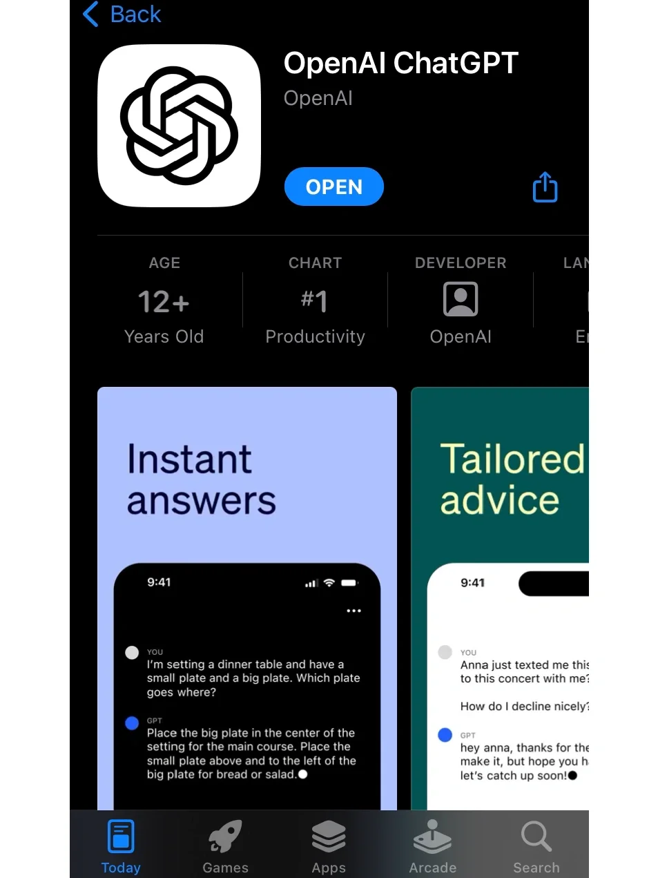 ChatGPT官方app使用体验(超给力)