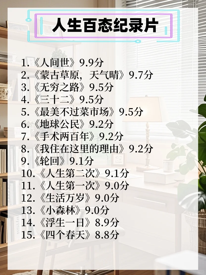 ✨📍优秀女生必看纪录片|格局炸裂!