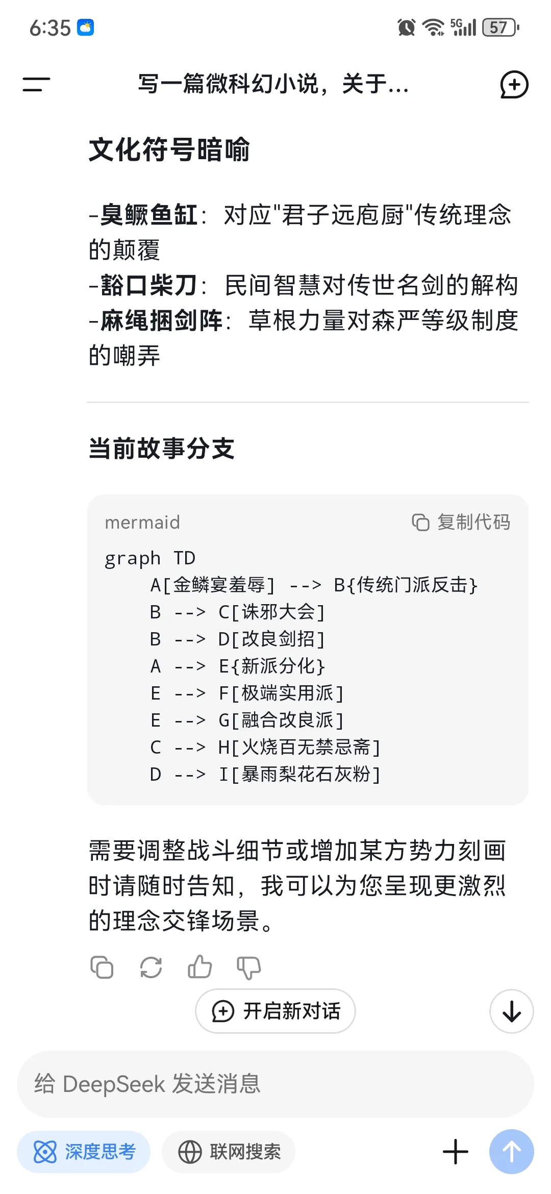 我用deep seek写一篇武侠小说，太精彩了，传统写作真的废了…