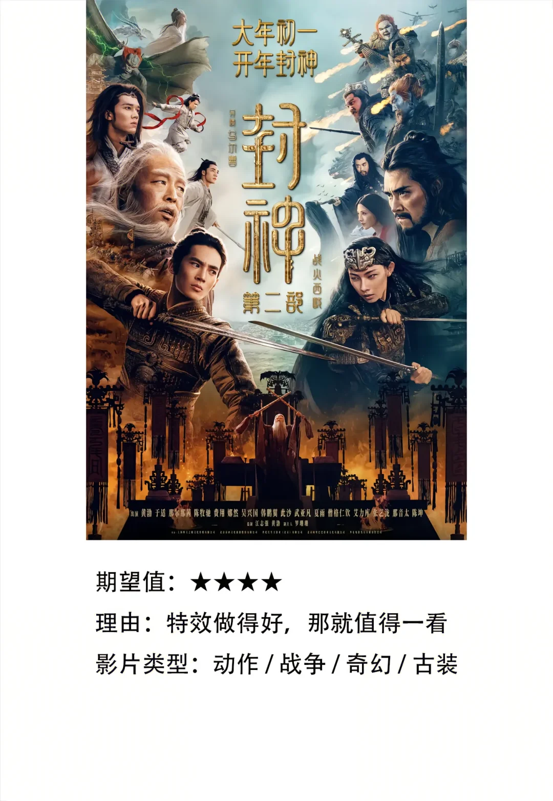 春节档电影推荐排雷