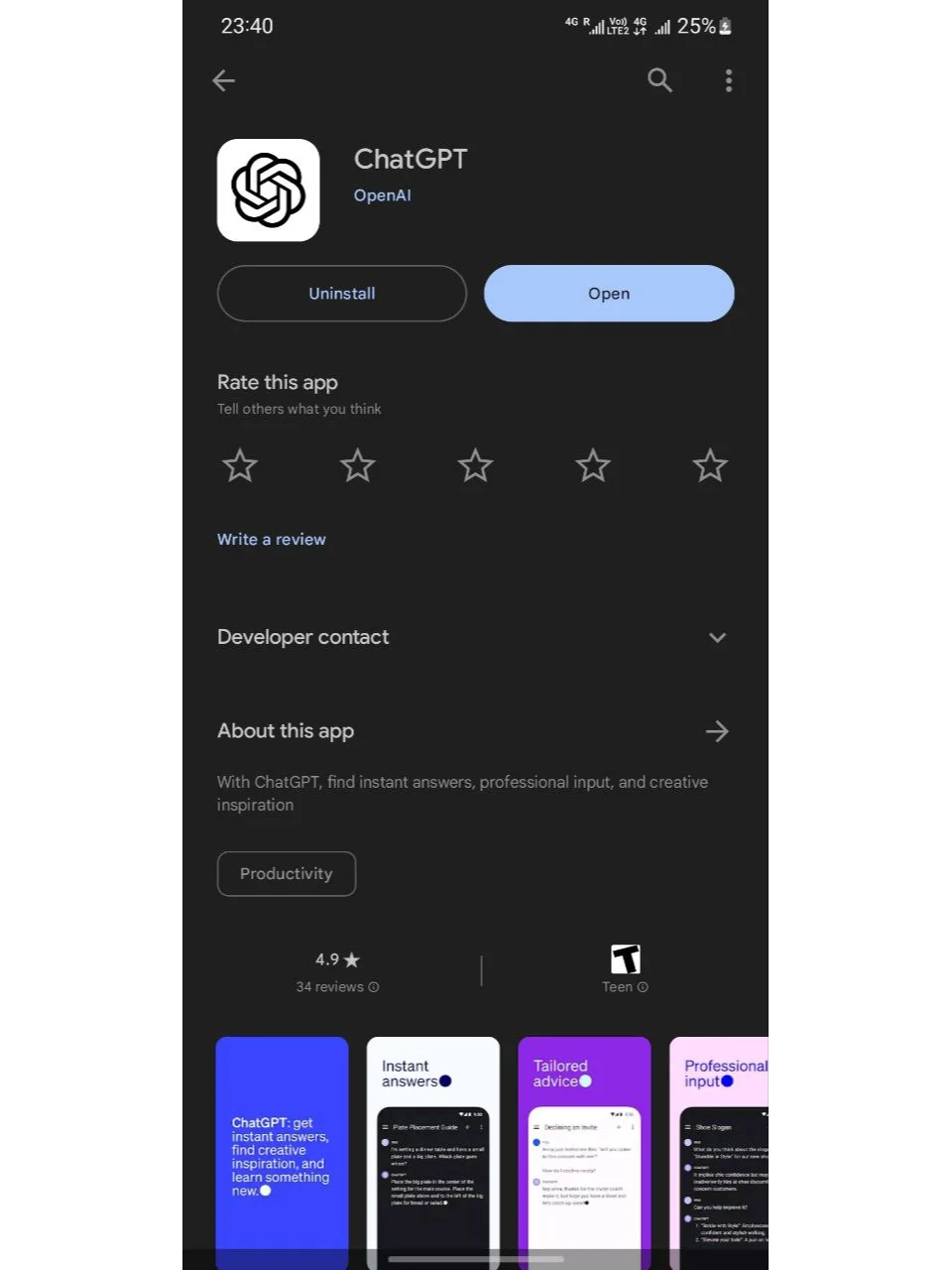 ChatGPT 安卓版已正式上线