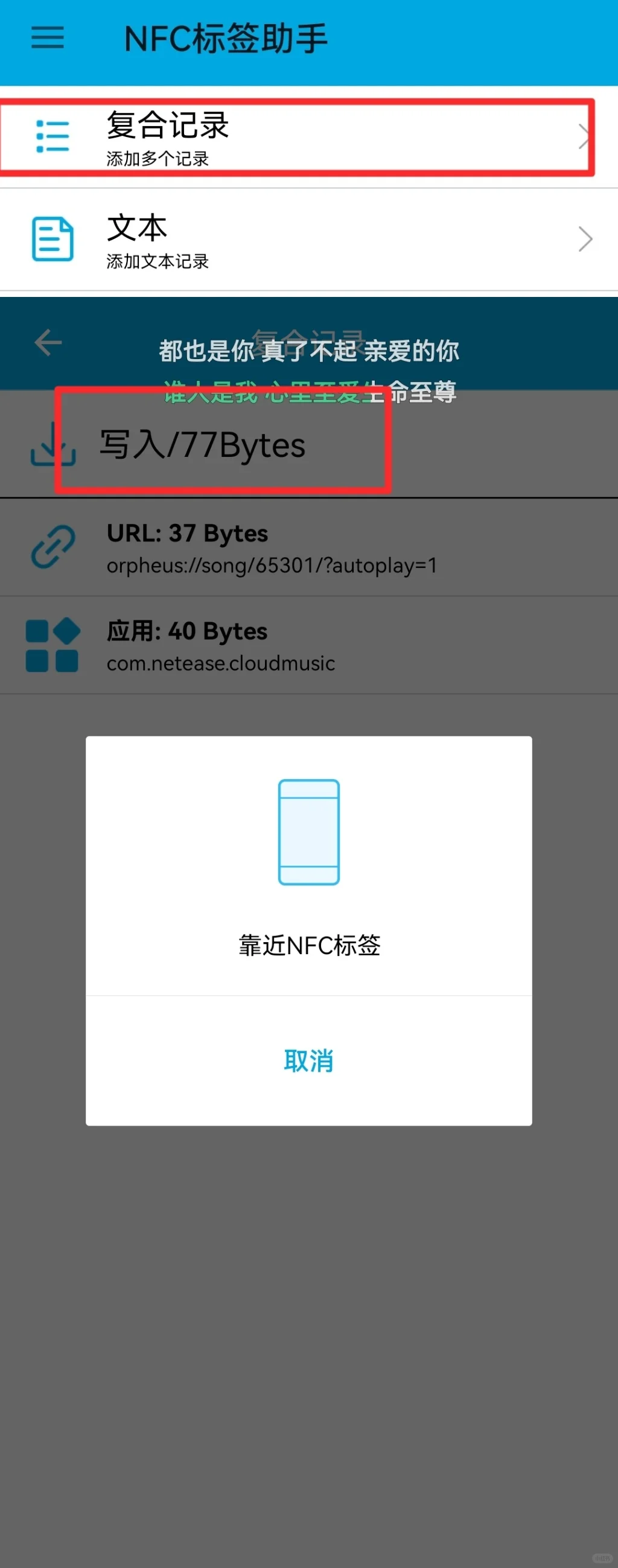 5️⃣nfc唱片机设置教程：跳转并自动播放▶