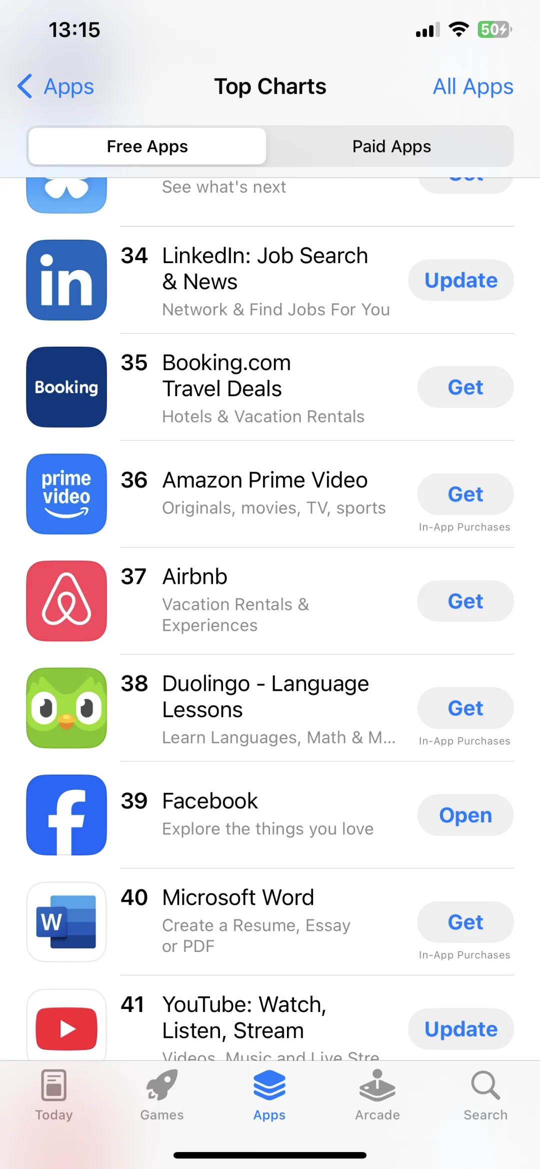 最新UK App Store下载排名，小红书下降了