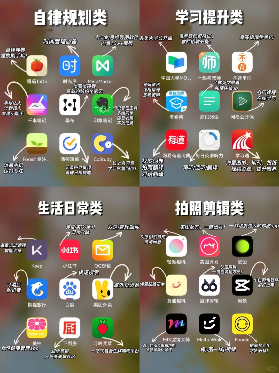 精致女生必备的app