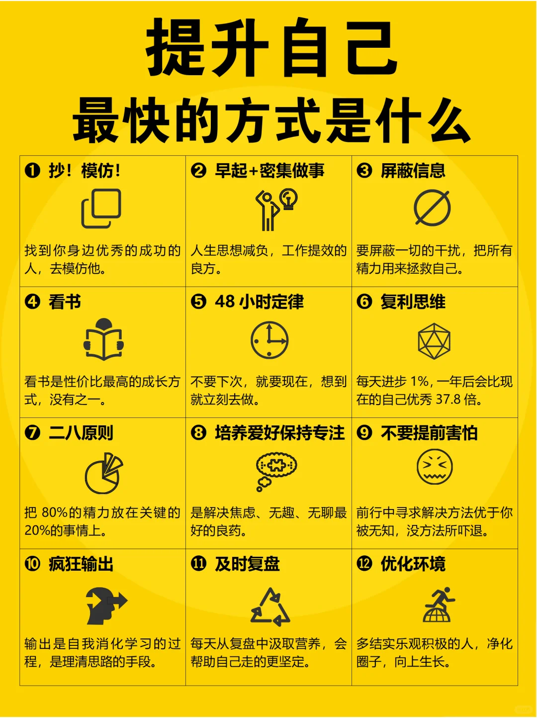 提升自己最快的方式是什么?