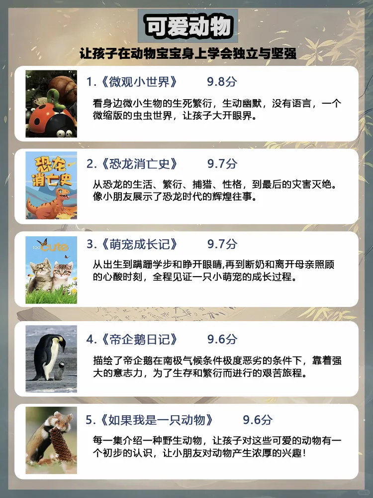 不愧是央视，专为低龄儿童拍的纪录片❗️