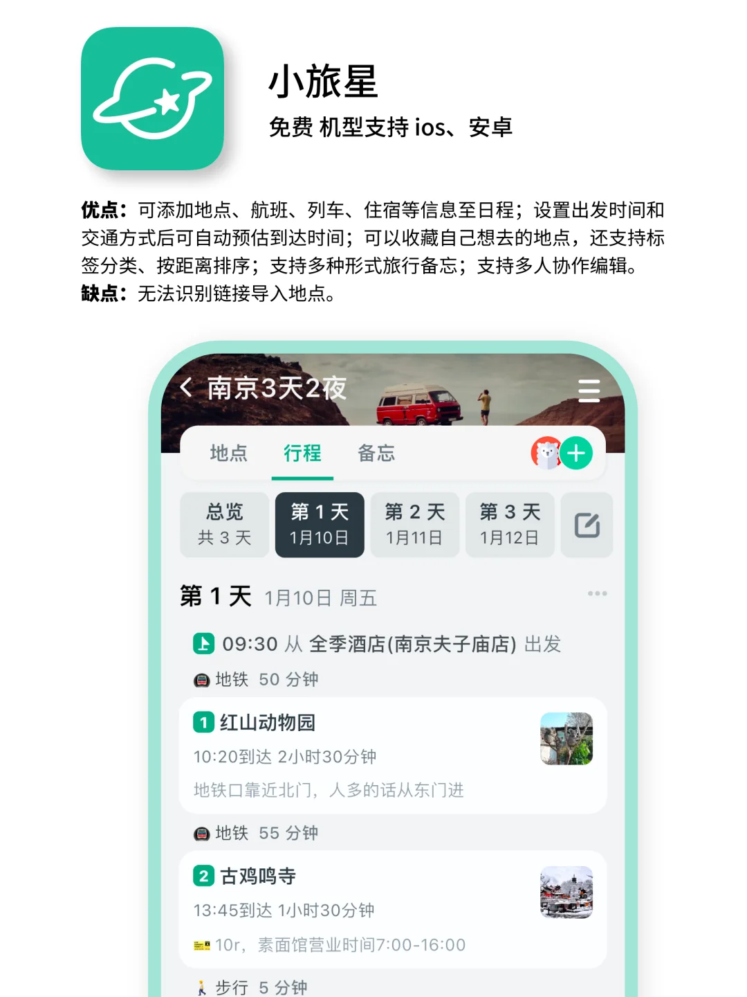 旅行必备｜旅行规划App最全面对比